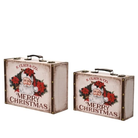 SET 2 VALIGIE BABBO NATALE H.12.5